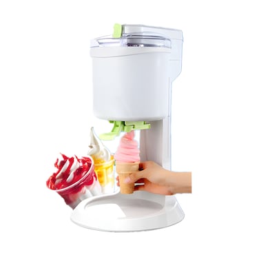 Ice Cream Maker 1Liter 15W Electric Ice Cream Machine with Quick Freezing Bowl Easy to Use, Compact Design, Perfect for Homemade Gelato, Sorbet, Frozen Yogurt