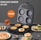 Sprintee Fried Egg Cooker & Pancake Maker 4 Slot Non-Stick Electric Breakfast Griddle, Easy-Clean Pan for Pancakes, Eggsand More