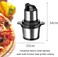 Nicsware 4L Stainless Steel Food Chopper & Mincer Grinder – 800W Heavy Duty Copper Motor, Electric Meat Grinder for Vegetables, Onions, Nuts, Baby Food & More