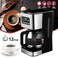 Sprintee Coffee Maker with 12 Cup Capacity, Stainless Steel Drip Coffee Machine with Built in Timer, Auto Shut Off and Keep Warm Function, Ideal for Home and Office Use