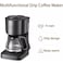Drip Coffee &amp; Espresso Maker with Glass Carafe, Dual Brew System for Coffee and Espresso, 6 Cup Capacity, Programmable Coffee Machine with Brew Strength Control