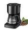 Drip Coffee &amp; Espresso Maker with Glass Carafe, Dual Brew System for Coffee and Espresso, 6 Cup Capacity, Programmable Coffee Machine with Brew Strength Control