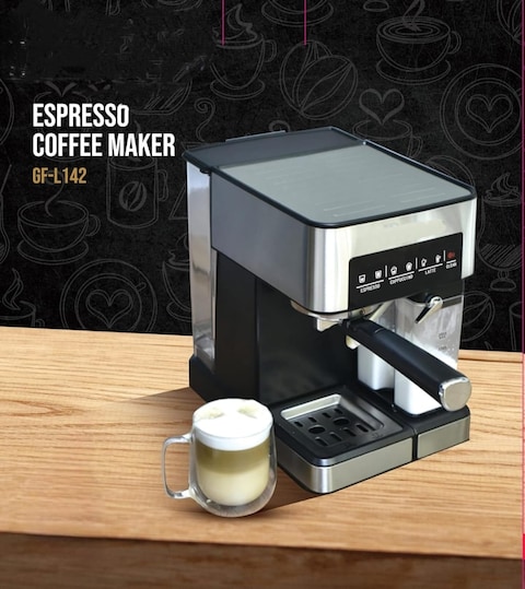 Professional Espresso Coffee Maker, Espresso Maker Cappuccino &amp; Latte Macchiato, Professional Espresso Machine With 3 Types of Coffee Maker With Glass Shot, Espresso Machine For Home &amp; Office