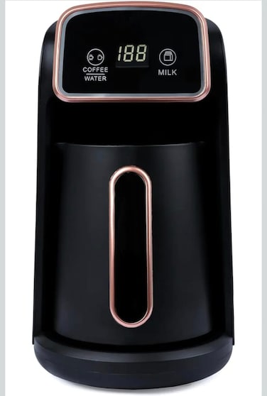 Automatic Turkish Coffee Maker with Smart Touch Button &ndash; Fast Heating Electric Pot for Coffee, Water &amp; Milk &ndash; Non-Stick Coating, Ideal for Turkish &amp; Arabic Coffee