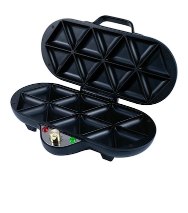 14 Piece Non-Stick Samosa Maker, 1600W &ndash; Large Size Samosa Making Machine for Quick &amp; Even Cooking, Easy-to-Use Kitchen Appliance