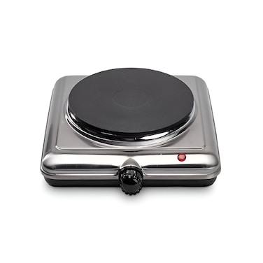 Electric Hot Plate Single Burner Hot Plate for Flexible Precise Table Top Cooking 1500W with Cast Iron Heating Plate and Temperature Control
