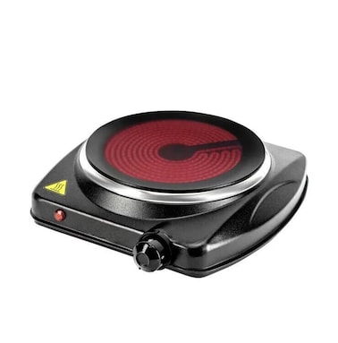 Electric Hot Plate - Single Burner Stove with Adjustable Temperature Control, Overheat Protection, Compact &amp; Portable for Quick Heating, Ideal for Dorms, Office, Camping, and Small Spaces