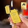Gold Bar Design Lighter for BBQ Camping Outdoor Gardening Party, Gold Bar Pocket Lighter for Men Windproof Lighter