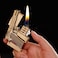 Gun Pocket Lighter for Men BBQ Camping Outdoor ,Gun Design Windproof Lighter Gun Cool Design Lighter Gift for Men