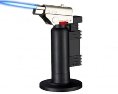 Sprintee Charcoal Starter Torch Lighter Windproof Jet Lighter for BBQ Silver