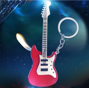 Guitar Design Lighter Windproof Cool Guitar Design Lighter For Men Guitar Lighter for BBQ Camping and Outdoor Use
