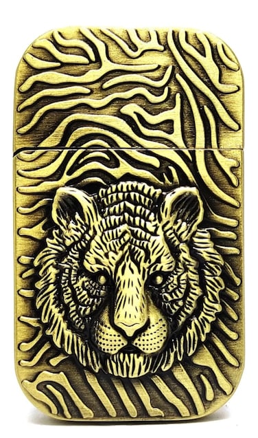 Premium Tiger Lighter - Refillable Windproof Torch Lighter with Tiger Design, Durable Metal Body, Ideal for Camping, BBQ, and Everyday Use