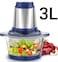 Nicsware 3L Electric Food Chopper & Mincer – Heavy-Duty Stainless Steel Blades, Meat, Vegetable & Fruit Processor for Kitchen Use