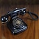 Sprintee Black Vintage Retro Telephone, Classic Old-Fashioned Landline Phone with Rotary Dial, Vintage Decorative Telephone for Home and Office Décor