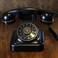 Sprintee Black Vintage Retro Telephone, Classic Old-Fashioned Landline Phone with Rotary Dial, Vintage Decorative Telephone for Home and Office Décor
