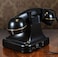 Sprintee Black Vintage Retro Telephone, Classic Old-Fashioned Landline Phone with Rotary Dial, Vintage Decorative Telephone for Home and Office Décor