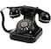 Sprintee Black Vintage Retro Telephone, Classic Old-Fashioned Landline Phone with Rotary Dial, Vintage Decorative Telephone for Home and Office Décor