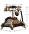 Vintage Retro Antique Landline Phone with Majestic Look, Vintage Telephone European Style Landline Old Fashion Wired Fixed Telephone Holiday Home Office Cafe Bar Decoration