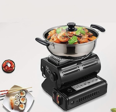 Portable 2-in-1 Butane Gas Stove &amp; Heater &ndash; Lightweight Outdoor Heater &amp; Cooking Stove for Camping, Hiking, Backpacking, Travel &amp; Winter Tents