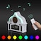 Bluetooth Quran Speaker with LED Clock Wall Light - White, Multi-Function Speaker with Alarm, Night Light, and Bluetooth Connectivity