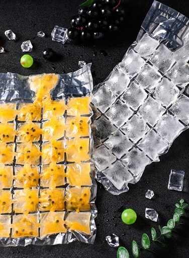 10 Pack Disposable Ice Cube Mold 24 Grids Self-Seal Ice Cube Tray
