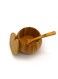 Bamboo Kitchen Spice Jar With Spoon 6.5*9cm