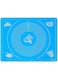 Silicone Baking Mat for Pastry Rolling with Measurements Reusable Non-Stick Food Grade Silica Gel Kneading Dough Pad for Housewife and Cooking Enthusiasts - Blue