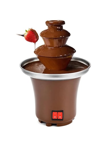 Ultimate 3-Tier Chocolate Fountain Machine with Capacity Electric Fondue Set Ideal for Birthday Parties Weddings BBQs Melting Milk Chocolate Cheese Candy Liqueurs Easy Setup Stainless Steel Design
