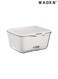 White Double Layer Drain Basket for Kitchen and Living Room - Compact Plastic Fruit Bowl for Tea Table, Simple Design, Space-Saving, Ideal for Washing and Draining Fruits and Vegetables
