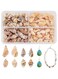 PandaHall About 330pcs 4 Style Spiral Shells Natural Ocean Beach Shells Without Hole for Jewelry Bracelet, Crafts, Home Decor, Aquarium and Vase Filler
