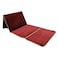 Memory Foam Prayer Rug with Backrest Red