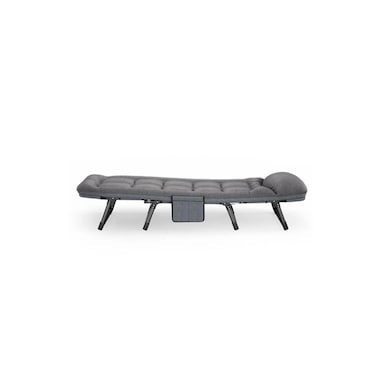 Foldable Camping Bed with Adjustable Backrest &amp; Pillow