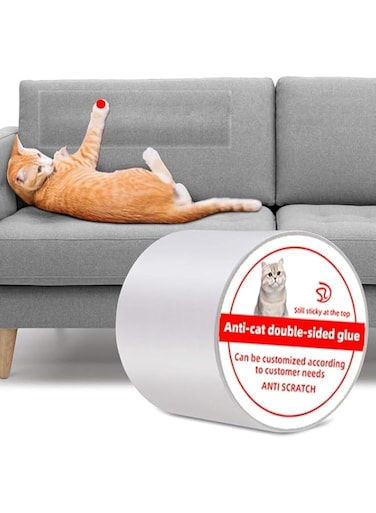 Kitten Proofing Tape for Cats and Dogs, Self-Adhesive with Adhesive on Both Sides, Non-Stick Glue Stickers (10cm)