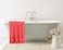 Cozy Home Premium Bath Towels - Luxury Hotel Quality 600 GSM 100% Genuine Combed Cotton, Super Soft &amp; Absorbent Family Bath Towels 70x140 cm Perfect for Daily Use (2 Piece Bath Towel, Coral)