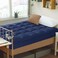 600 GSM Luxury Mattress Topper &ndash; Super Soft Fluffy Bed Pad with Elastic Bands, Extra Thick Breathable Hotel Comfort   Cozy Home Feel better (Navy Blue, Queen Size - W150 x L200 cm)