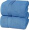 Cozy Home Premium Bath Towels - Luxury Hotel Quality 600 GSM 100% Genuine Combed Cotton, Super Soft &amp; Absorbent Family Bath Towels 70x140 cm Perfect for Daily Use (2 Piece Bath Towel, Electric Blue)