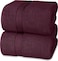 Cozy Home Premium Bath Towels - Luxury Hotel Quality 600 GSM 100% Genuine Combed Cotton, Super Soft &amp; Absorbent Family Bath Towels 70x140 cm Perfect for Daily Use (2 Piece Bath Towel, Burgundy)