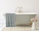 Cozy Home Premium Bath Towels - Luxury Hotel Quality 600 GSM 100% Genuine Combed Cotton, Super Soft &amp; Absorbent Family Bath Towels 70x140 cm Perfect for Daily Use (2 Piece Bath Towel, Grey)