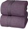 Cozy Home Premium Bath Towels - Luxury Hotel Quality 600 GSM 100% Genuine Combed Cotton, Super Soft &amp; Absorbent Family Bath Towels 70x140 cm Perfect for Daily Use (2 Piece Bath Towel, Plum)