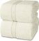 Cozy Home Premium Bath Towels - Luxury Hotel Quality 600 GSM 100% Genuine Combed Cotton, Super Soft &amp; Absorbent Family Bath Towels 70x140 cm Perfect for Daily Use (2 Piece Bath Towel, Ivory)