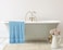 Cozy Home Premium Bath Towels - Luxury Hotel Quality 600 GSM 100% Genuine Combed Cotton, Super Soft &amp; Absorbent Family Bath Towels 70x140 cm Perfect for Daily Use (2 Piece Bath Towel, Sky Blue)