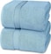 Cozy Home Premium Bath Towels - Luxury Hotel Quality 600 GSM 100% Genuine Combed Cotton, Super Soft &amp; Absorbent Family Bath Towels 70x140 cm Perfect for Daily Use (2 Piece Bath Towel, Sky Blue)