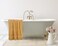 Cozy Home Premium Bath Towels - Luxury Hotel Quality 600 GSM 100% Genuine Combed Cotton, Super Soft &amp; Absorbent Family Bath Towels 70x140 cm Perfect for Daily Use (2 Piece Bath Towel, Beige)