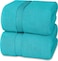 Cozy Home Premium Bath Towels - Luxury Hotel Quality 600 GSM 100% Genuine Combed Cotton, Super Soft &amp; Absorbent Family Bath Towels 70x140 cm Perfect for Daily Use (2 Piece Bath Towel, Turquoise)