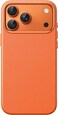 Leather Case for iPhone 17 Pro Max, Compatible with MagSafe, Anti-Slip Grip Phone Cover with Built-in Camera Control Button, Soft Microfiber Lining, 6.9-Inch Display (Orange)