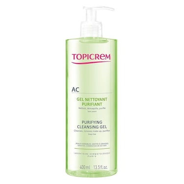 Topicrem AC Purifying Face Cleansing Gel For Sensitive, Combination &amp; Oily Skin 400ml