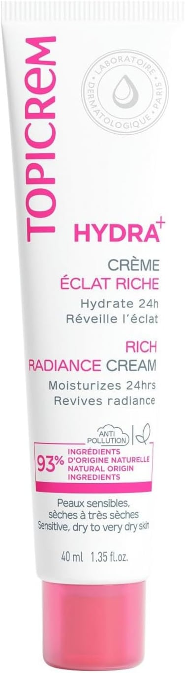 Topicrem Hydra+ Rich Radiance Moisturizing Cream 40ml