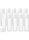 Pack Plastic Roller Bottles, 100ml Empty Refillable Roll On Bottle Leak-Proof Deodorant Containers, Anti-perspirant Dispenser for Essential Oil Perfumes Balms, White