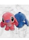 Stitch 2 Pcs Stitch And Angel Plush Toys Combo Pack - 11 Inch Soft Blue &amp; Pink Stuffed Animal Figures, Cute Alien Huggable Doll Set For Kids Bedroom Decor, Best Birthday, Eid Ramadan &amp; Christmas Gift