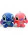 Stitch 2 Pcs Stitch And Angel Plush Toys Combo Pack - 11 Inch Soft Blue &amp; Pink Stuffed Animal Figures, Cute Alien Huggable Doll Set For Kids Bedroom Decor, Best Birthday, Eid Ramadan &amp; Christmas Gift